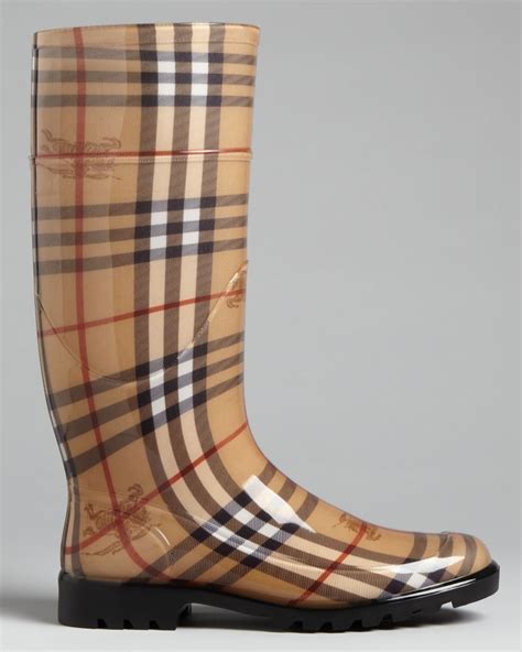 burberry mid buckle rain boot|burberry haymarket rain boots.